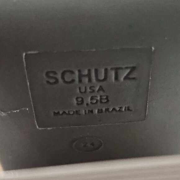 NEW Schutz Karima Platform Womens 9.5 Tan Leather Braided Chunky Block Heel 70s - Picture 13 of 14